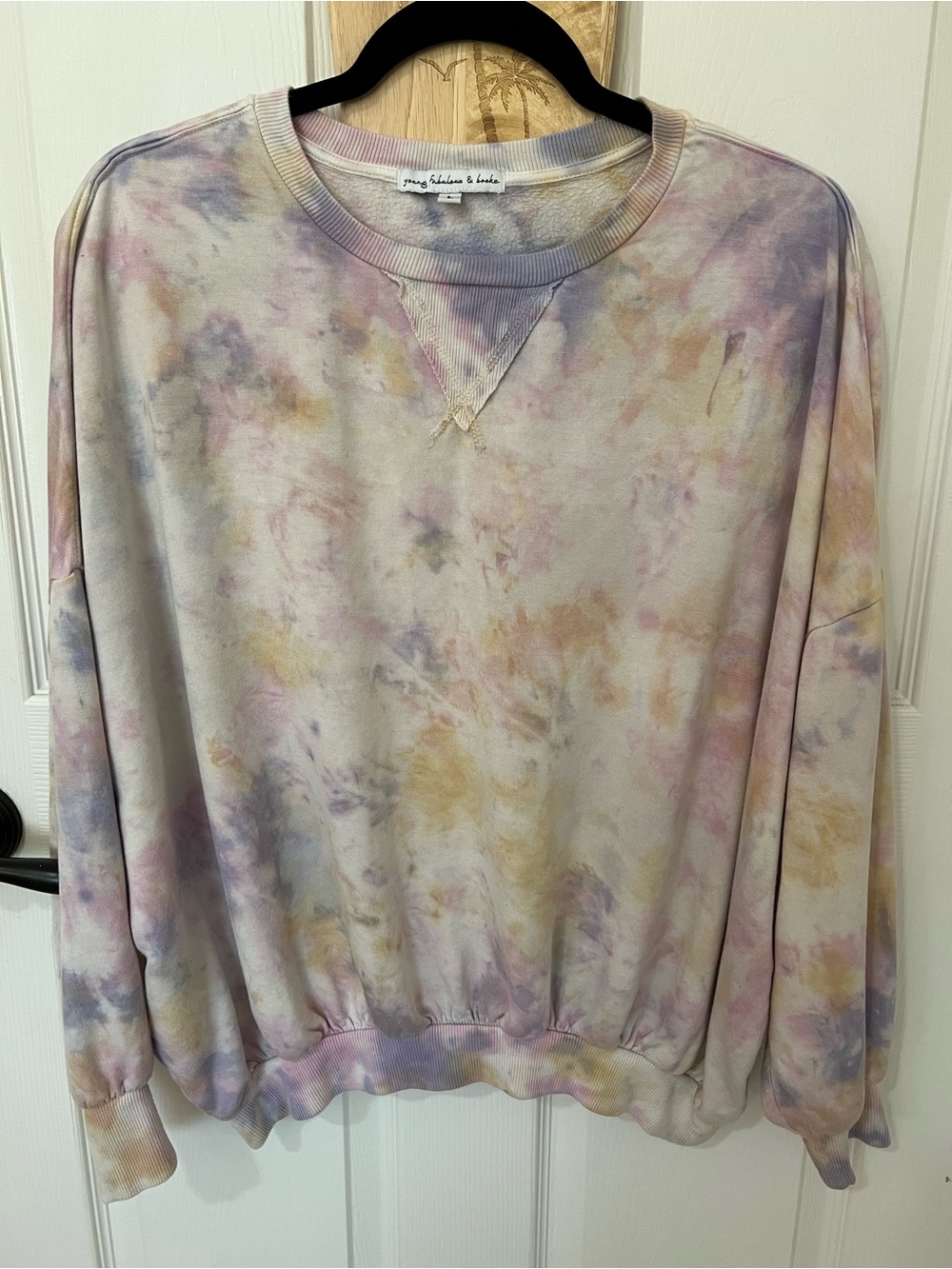 Young Fabulous & Broke Pastel Tie-Dye Women's Sweatshirt